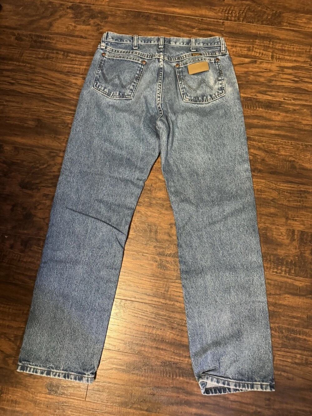 VTG Wrangler Cowboy Jeans 32 X 32 Actual A103 4020 Western 100% Cotton Nicaragua